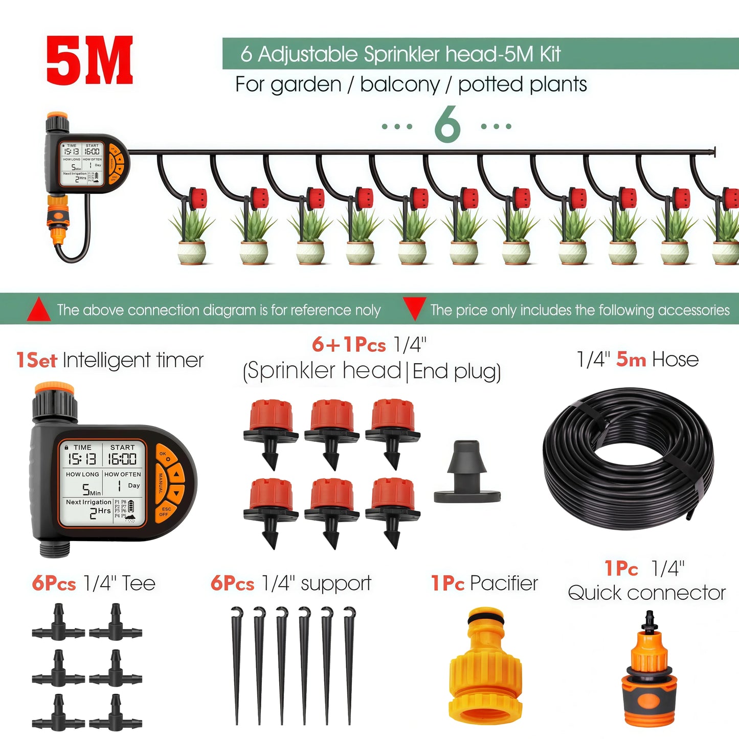 Zaarafy™ Smart Garden Irrigation Timer Set (IPX5 Waterproof)