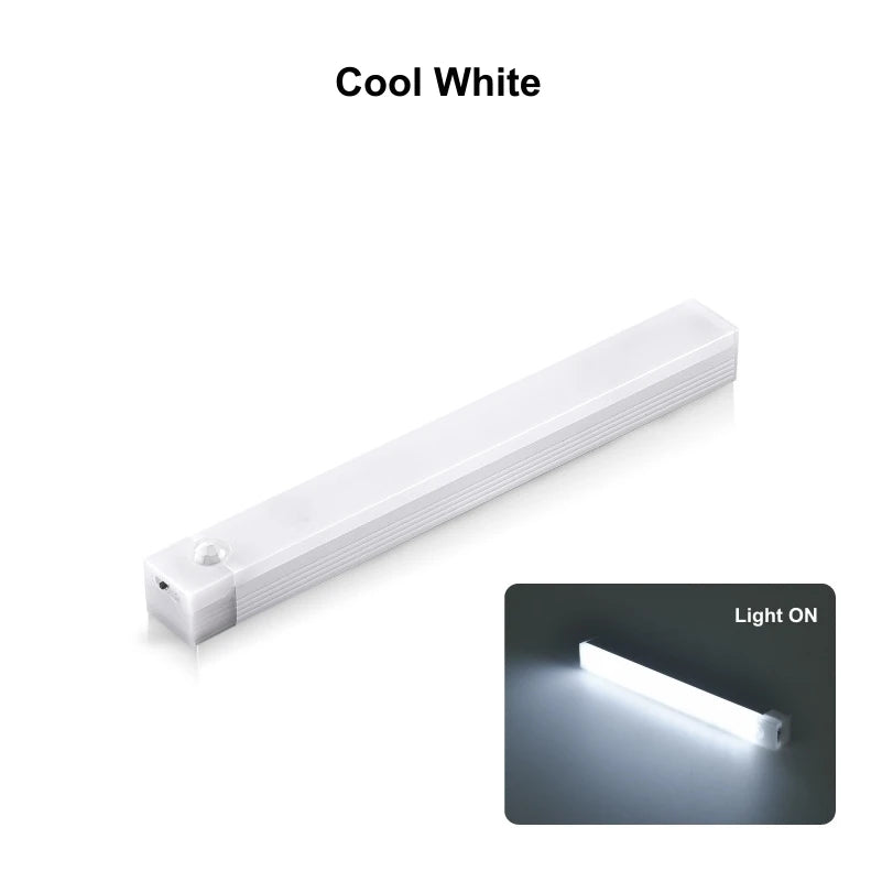 Zaarafy™ Motion Sensor LED Night Light Bar – USB Rechargeable, Cabinet & Staircase Strip Lamp