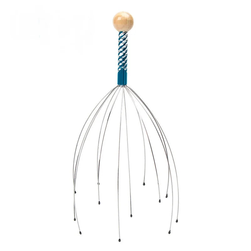 Zaarafy™ Octopus Head Massager – Stainless Steel Scalp Scratcher, Brain Massage Claw