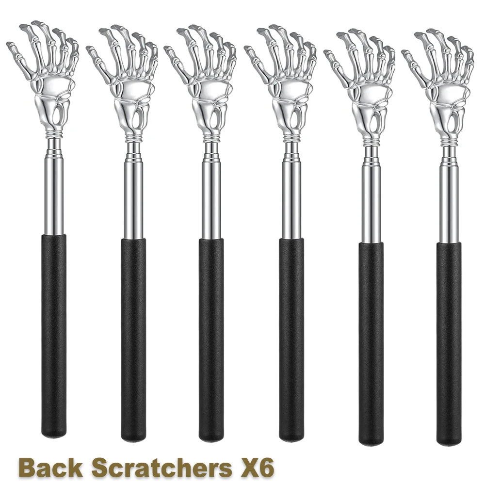 Zaarafy™ Telescoping Back Scratcher – Stainless Steel, Extendable for Human & Pets