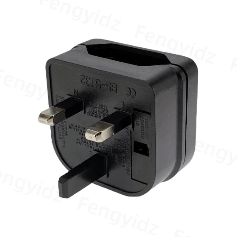 Zaarafy™ EU to UK Travel Plug Adapter – 2 Pin to 3 Pin, 2200W, CE Certified