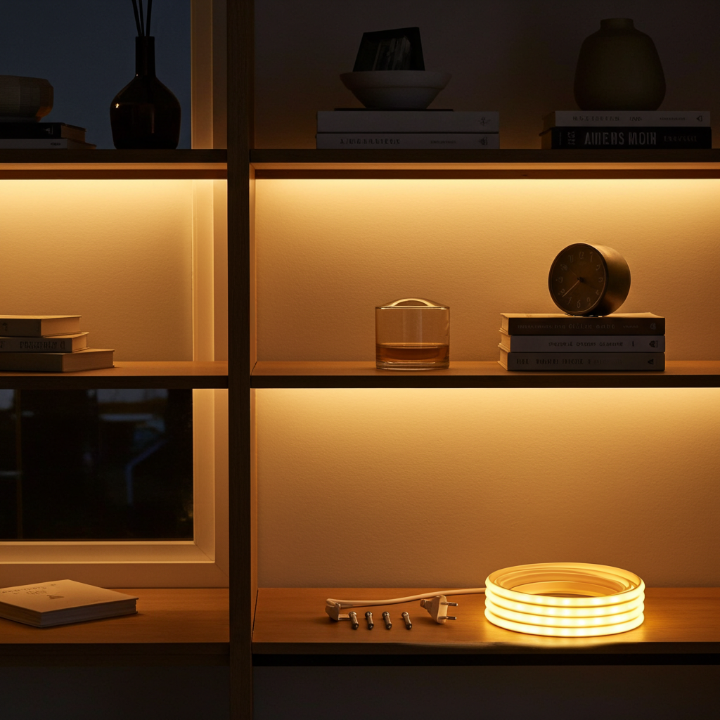 Zaarafy™ 220V COB LED Strip Light with ON/OFF Switch – Waterproof Flexible Ribbon for Home & Garden