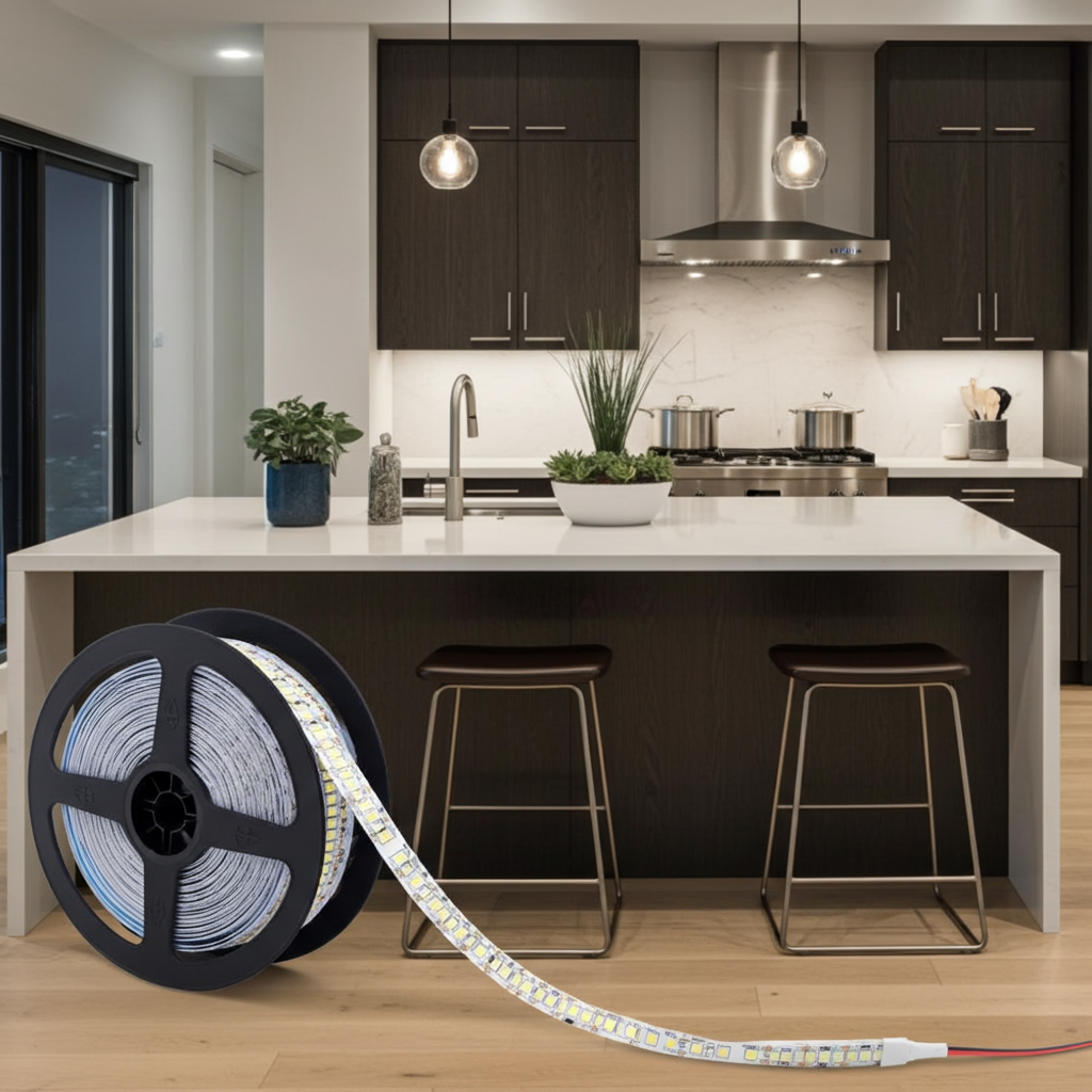 Zaarafy™ 12V SMD 2835 LED Strip Light – 120/240 LED/M, 1M-5M Warm White Flexible Ribbon