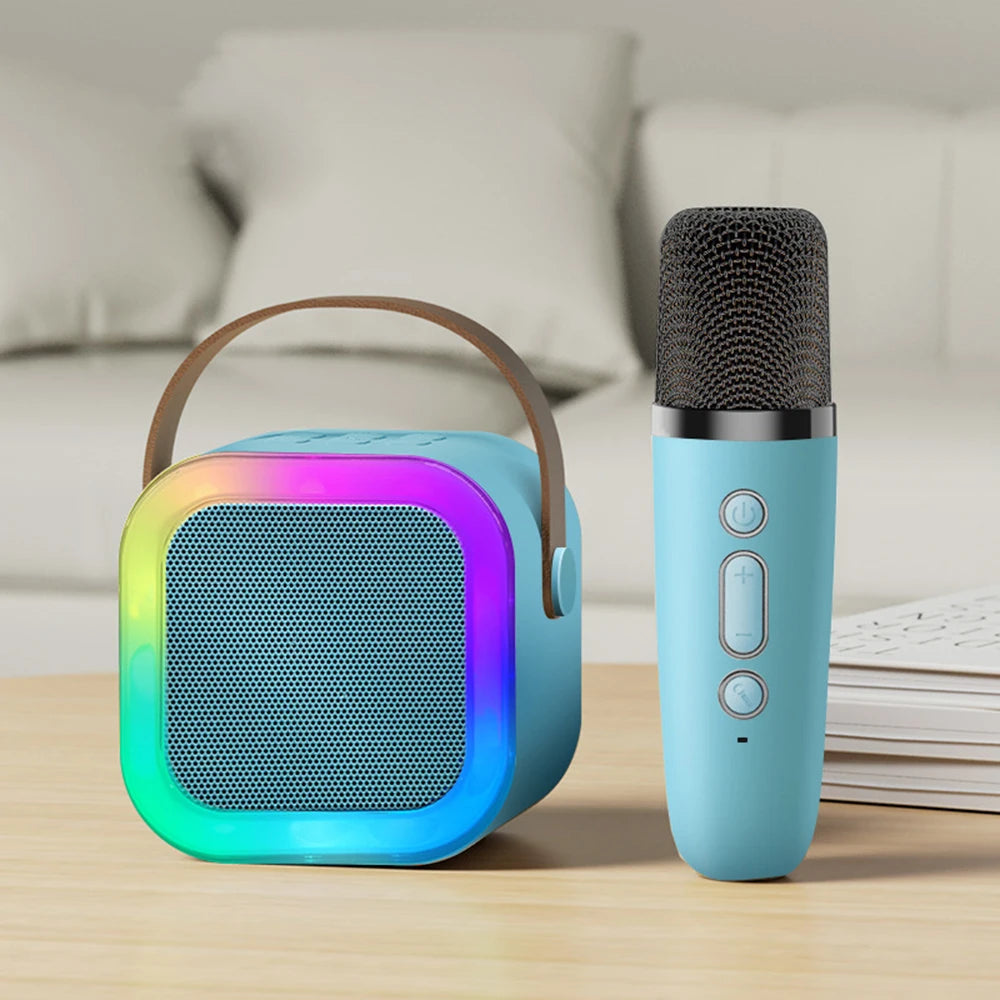 Zaarafy™ Professional Karaoke Bluetooth Speaker – Wireless Mic, KTV Column Speaker, HiFi Audio