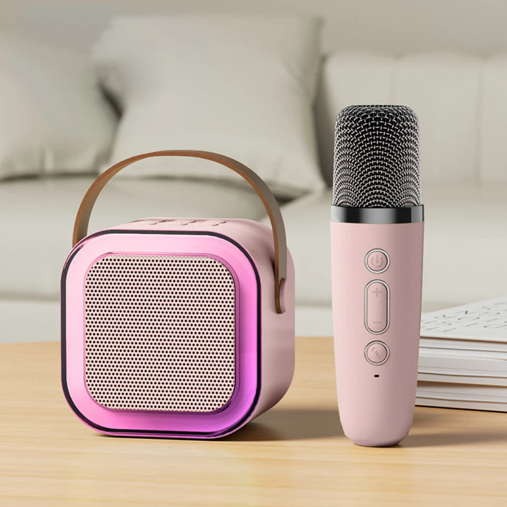 Zaarafy™ Professional Karaoke Bluetooth Speaker – Wireless Mic, KTV Column Speaker, HiFi Audio