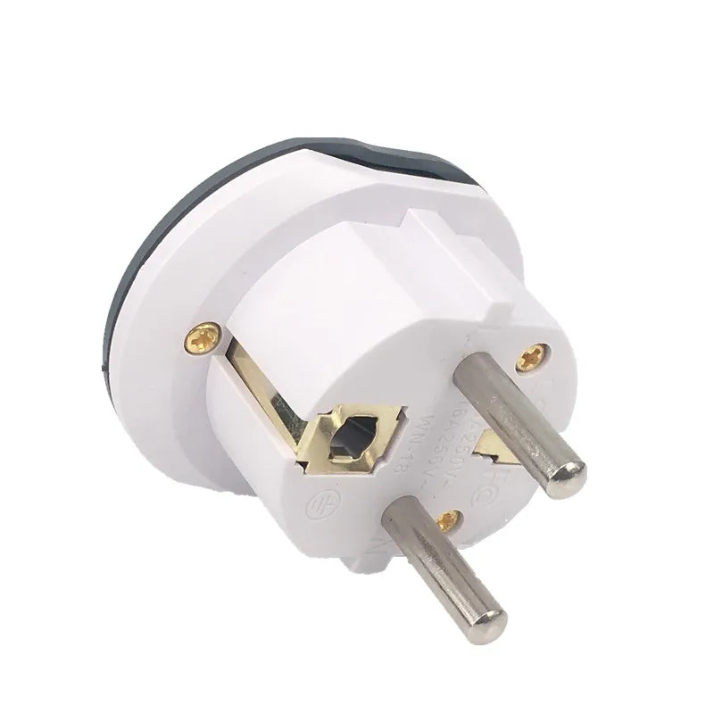 Zaarafy™ EU/Korea Plug Adapter – AU/US/UK/CN to EU/KR, 16A 250V Travel Converter