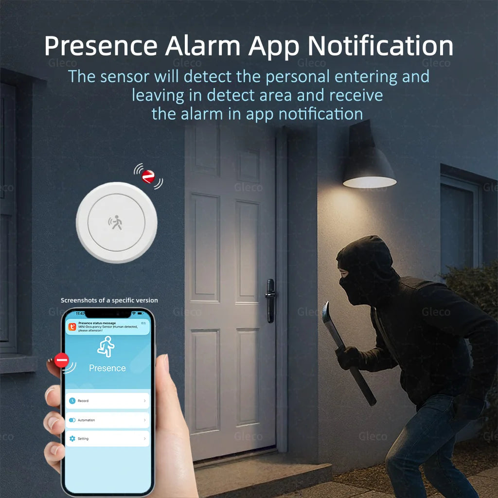 Zaarafy™ Zigbee 24G mmWave Radar Presence Sensor – Human Motion & Static Detection, Smart Home Automation