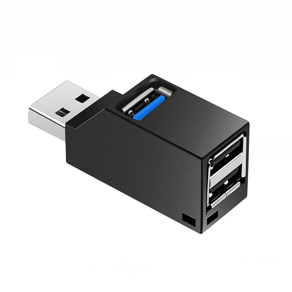Zaarafy™ USB 3.0 Hub Mini Splitter – 1 to 3 Port High Speed Adapter for PC & Laptop