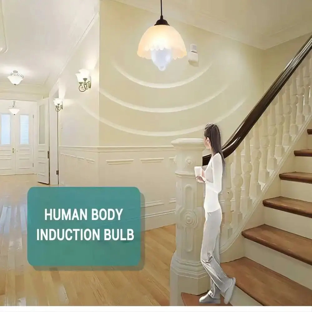 Zaarafy™ PIR Motion Sensor LED Bulb – 12W E27 Smart Auto ON/OFF Home & Stair Light
