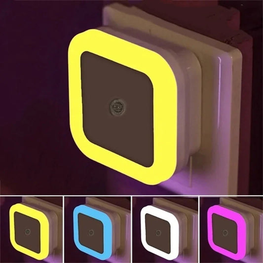 Zaarafy™ LED Plug-In Night Light – Auto Light Sensor, 360° Glow, EU/US Plug