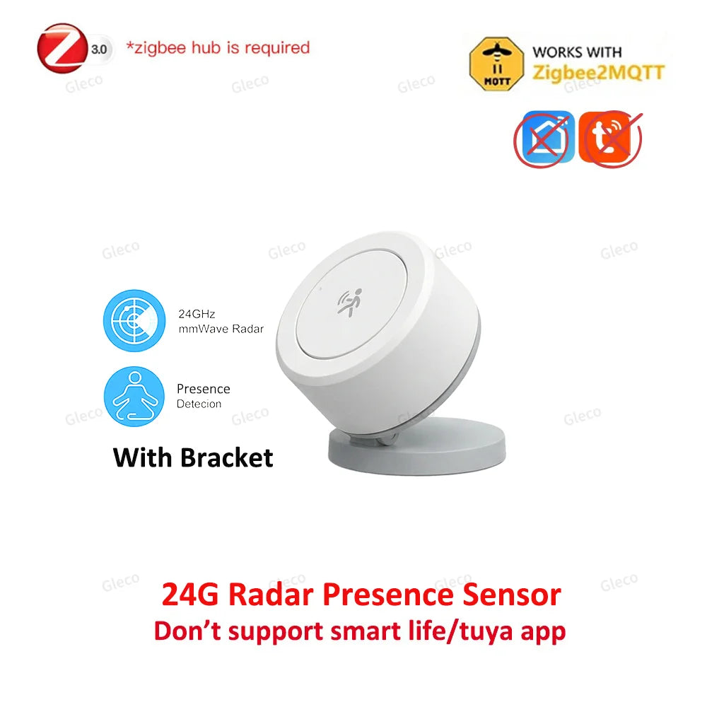 Zaarafy™ Zigbee 24G mmWave Radar Presence Sensor – Human Motion & Static Detection, Smart Home Automation