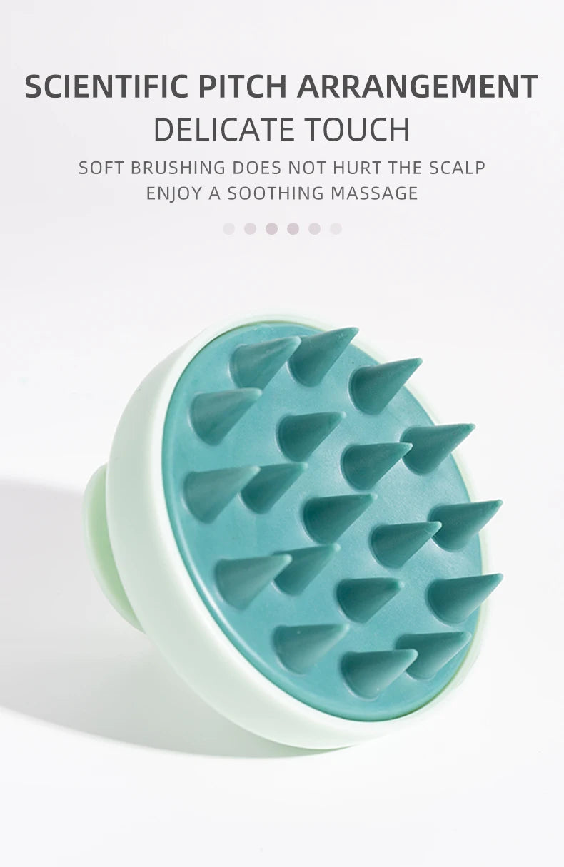 Zaarafy™ Silicone Scalp Hair Massager Brush – Spa Shampoo Comb, Deep Cleansing & Relaxation
