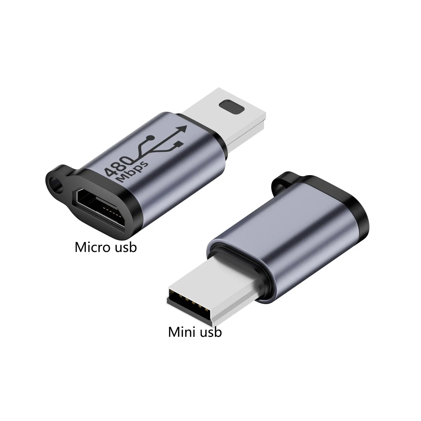 Zaarafy™ USB Connector Adapter – Type-C, Lightning, Micro USB & Mini USB Converter