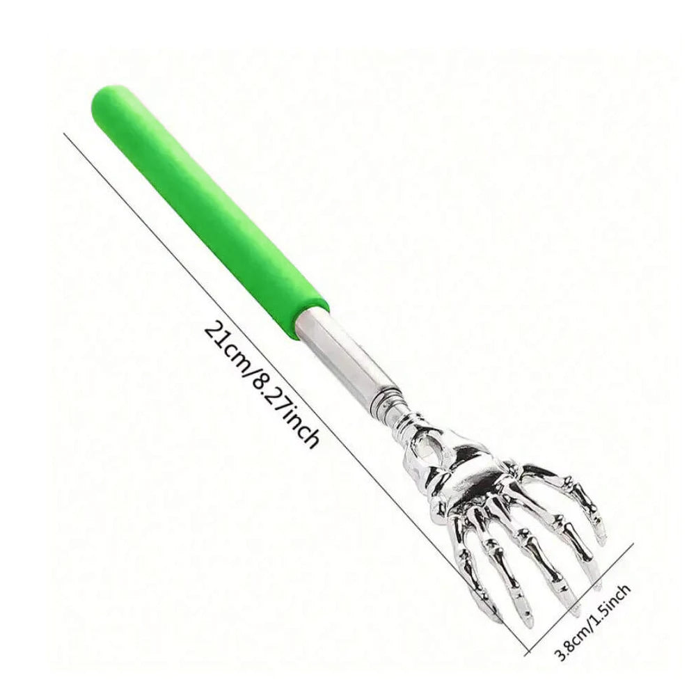 Zaarafy™ Telescoping Back Scratcher – Stainless Steel, Extendable for Human & Pets