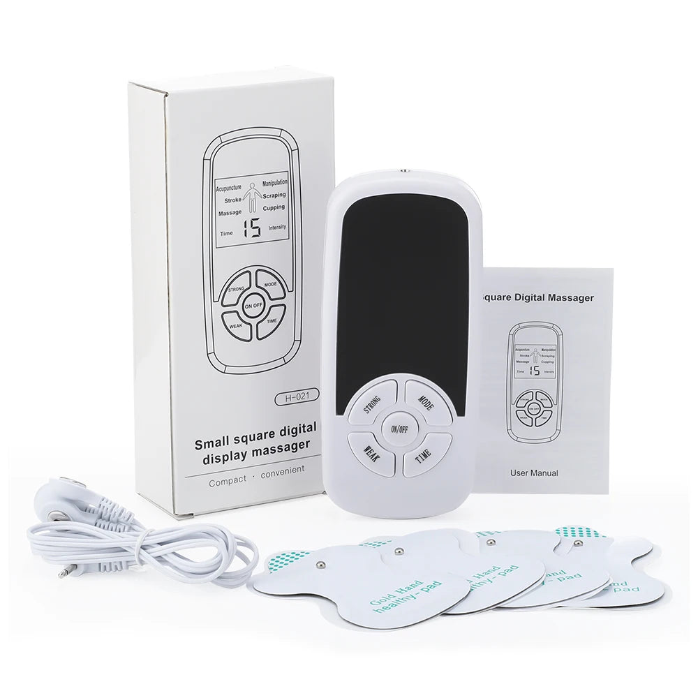 Zaarafy™ EMS Pulse Electric Muscle Stimulator – Back & Neck Massager, TENS Acupuncture Therapy