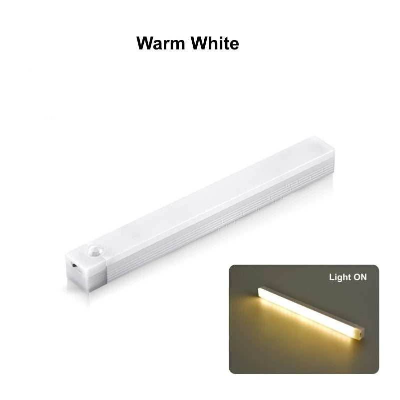 Zaarafy™ Motion Sensor LED Night Light Bar – USB Rechargeable, Cabinet & Staircase Strip Lamp