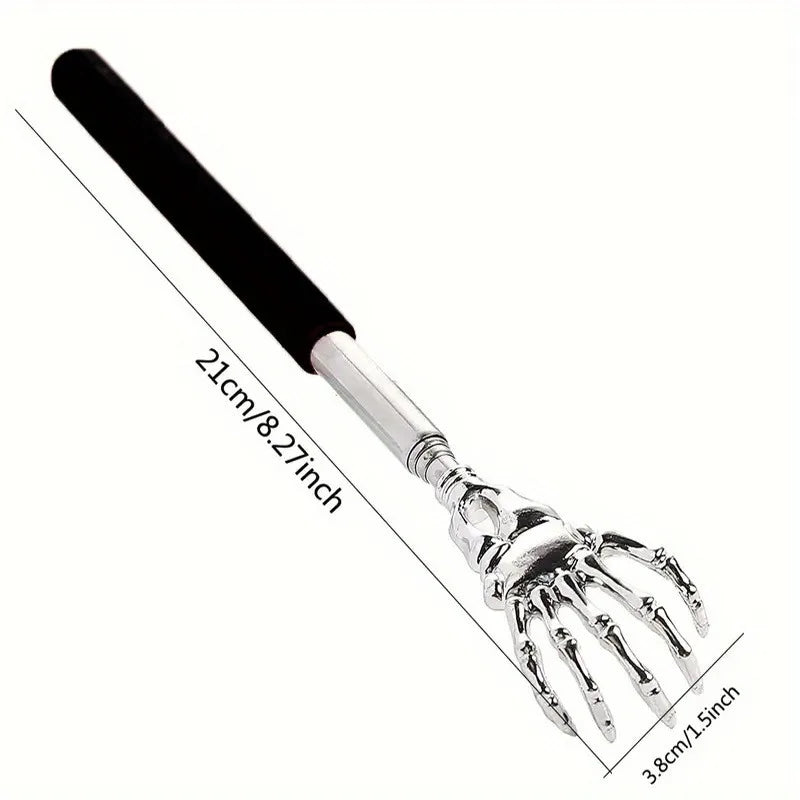Zaarafy™ Telescoping Back Scratcher – Stainless Steel, Extendable for Human & Pets