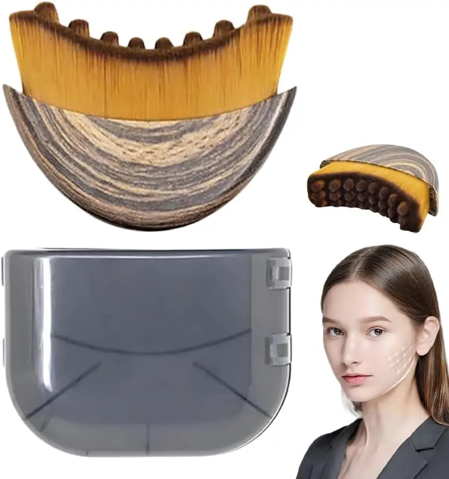 Zaarafy™ Lymphatic Contour Face Brush – Drainage Massage, Reduce Puffiness, Skin Sculpting