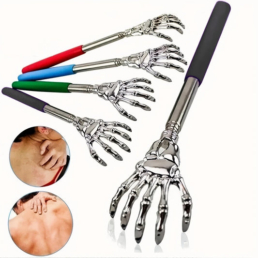 Zaarafy™ Telescoping Back Scratcher – Stainless Steel, Extendable for Human & Pets