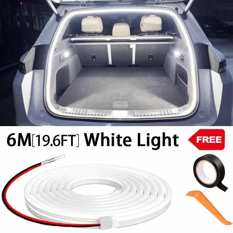 Zaarafy™ Car Tailgate Ambient LED Light Strip – High Brightness, Auto Sensing, Wiring-Free