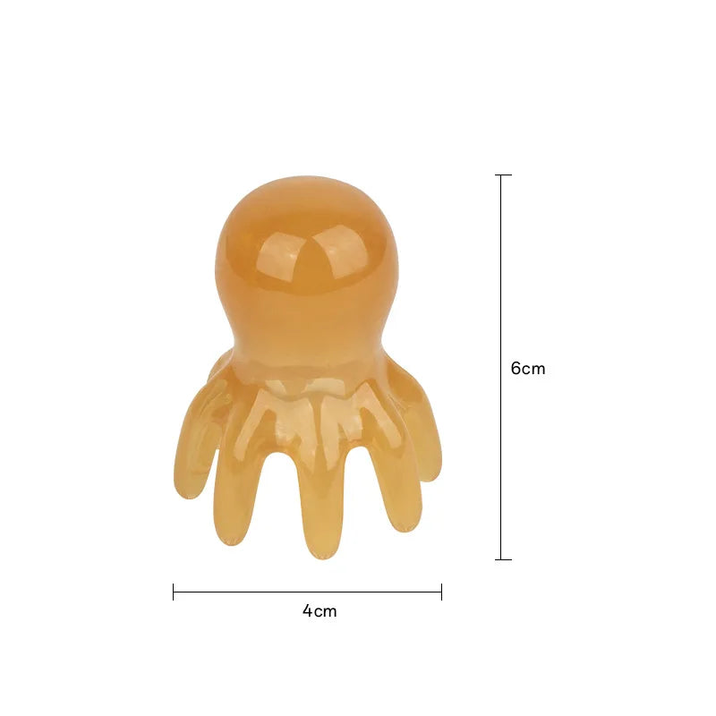 Zaarafy™ Resin Octopus Gua Sha Massage Comb – SPA Scalp & Fatigue Relief