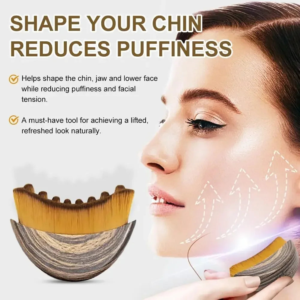 Zaarafy™ Lymphatic Contour Face Brush – Drainage Massager for Face & Chin Sculpting