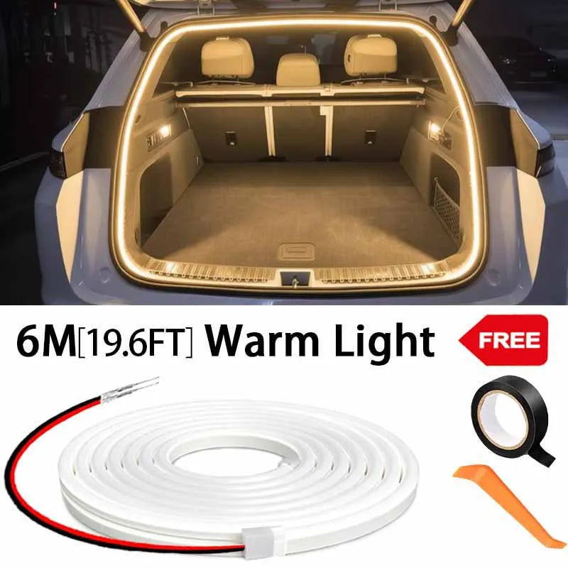Zaarafy™ Car Tailgate Ambient LED Light Strip – High Brightness, Auto Sensing, Wiring-Free