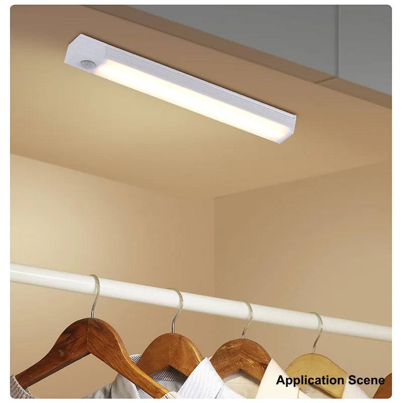 Zaarafy™ Motion Sensor LED Night Light Bar – USB Rechargeable, Cabinet & Staircase Strip Lamp