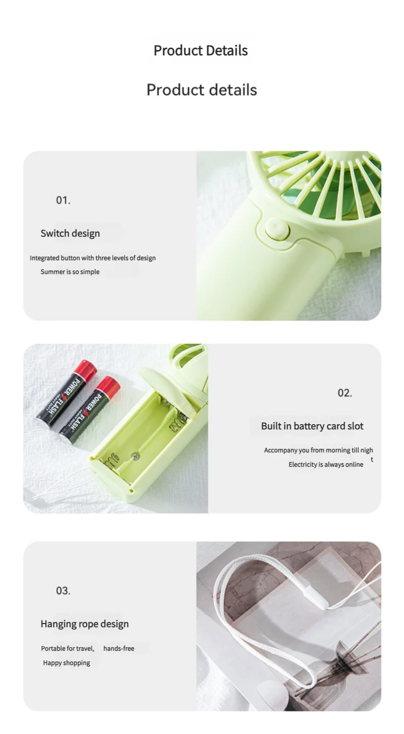 Zaarafy™ MEET SUN Pocket Mini Handheld Fan – Lightweight AAA Battery, Creative Portable Air Cooler