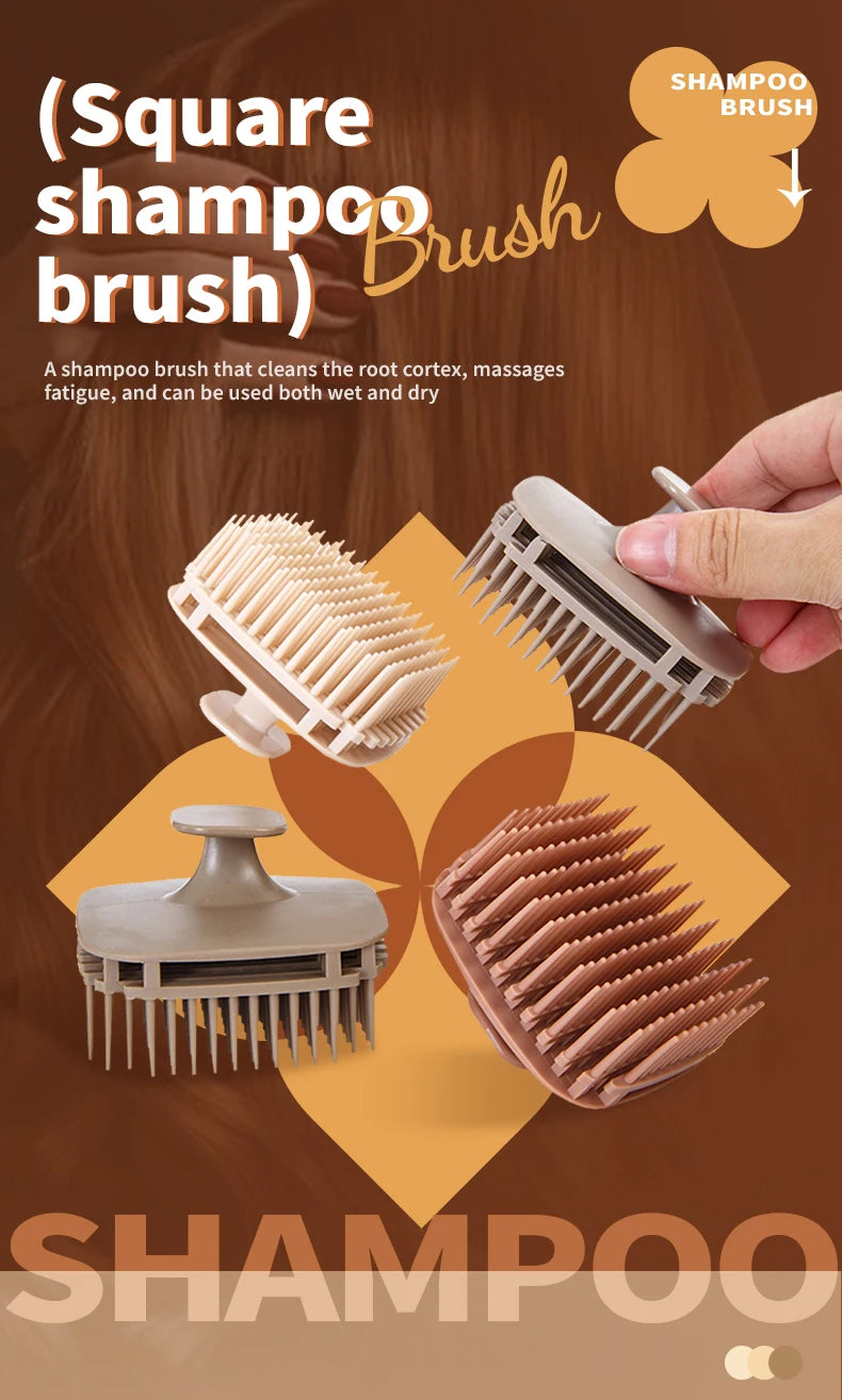 Zaarafy™ Silicone Scalp Massage Shampoo Brush – Deep Clean Hair Washing Tool