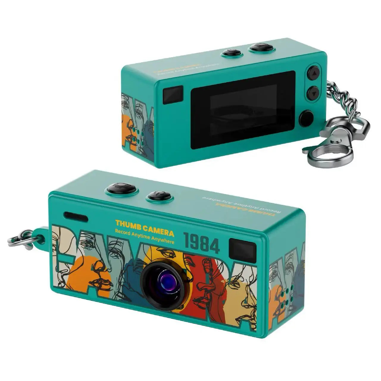 Zaarafy™ Magecam Mini Keychain Camera – 1080P HD, Flash, Retro Design, Memory Card Support