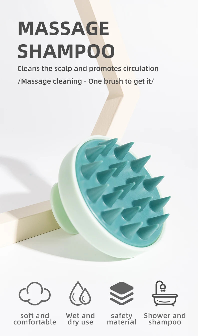 Zaarafy™ Silicone Scalp Hair Massager Brush – Spa Shampoo Comb, Deep Cleansing & Relaxation