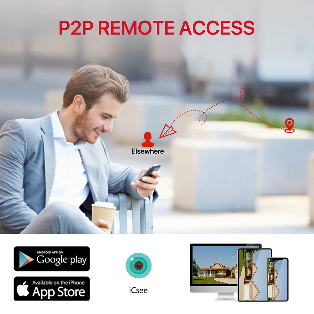 Zaarafy™ 4K 8MP WiFi PTZ Security Camera – Dual Lens, AI Auto Tracking, Outdoor CCTV