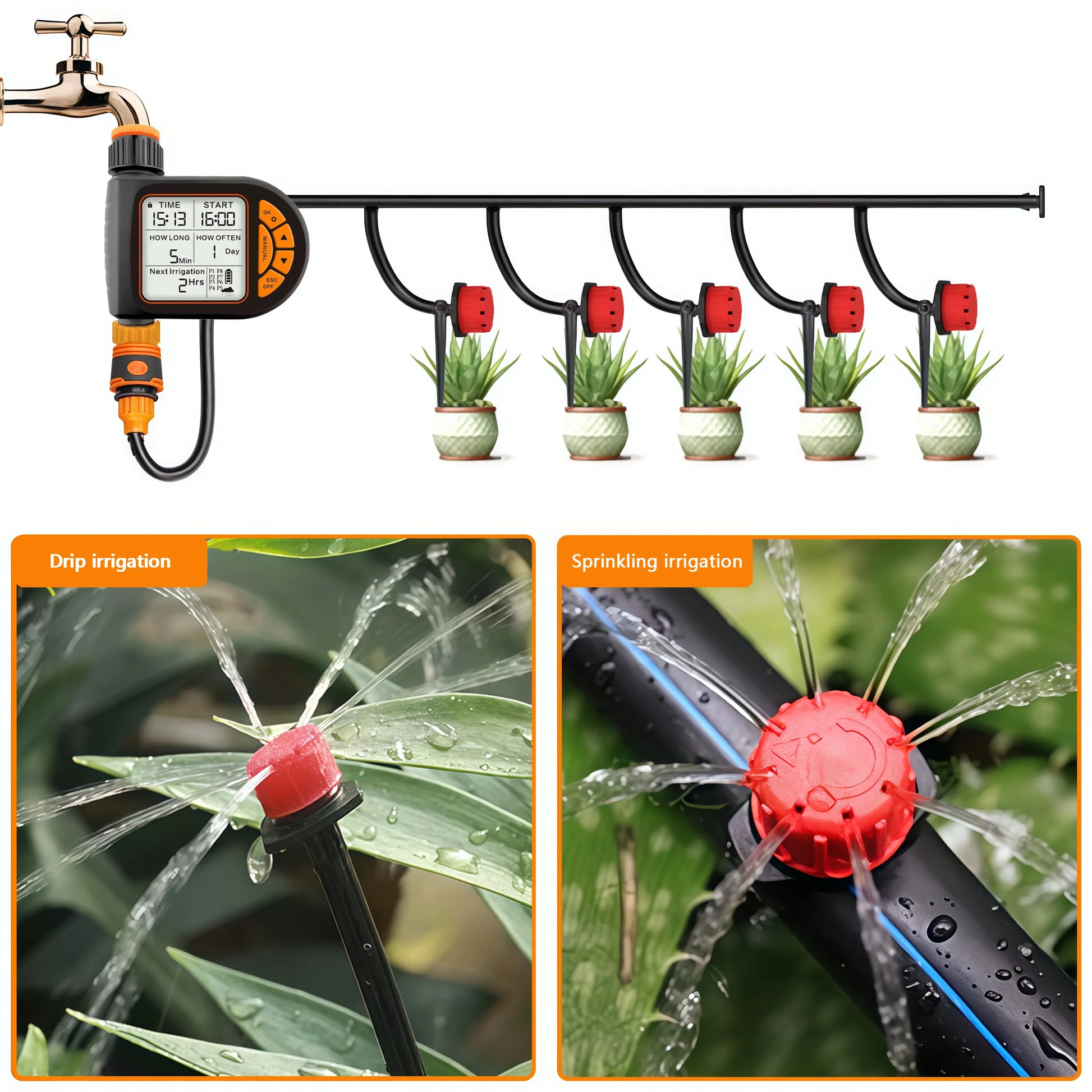 Zaarafy™ Smart Garden Irrigation Timer Set (IPX5 Waterproof)