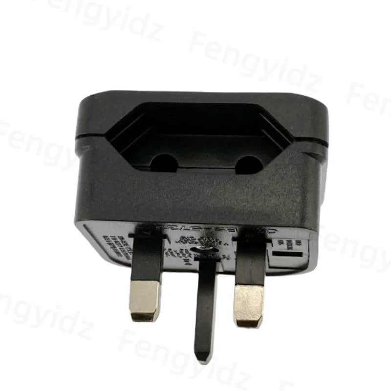 Zaarafy™ EU to UK Travel Plug Adapter – 2 Pin to 3 Pin, 2200W, CE Certified