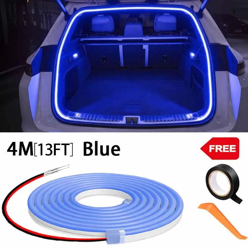 Zaarafy™ Car Tailgate Ambient LED Light Strip – High Brightness, Auto Sensing, Wiring-Free