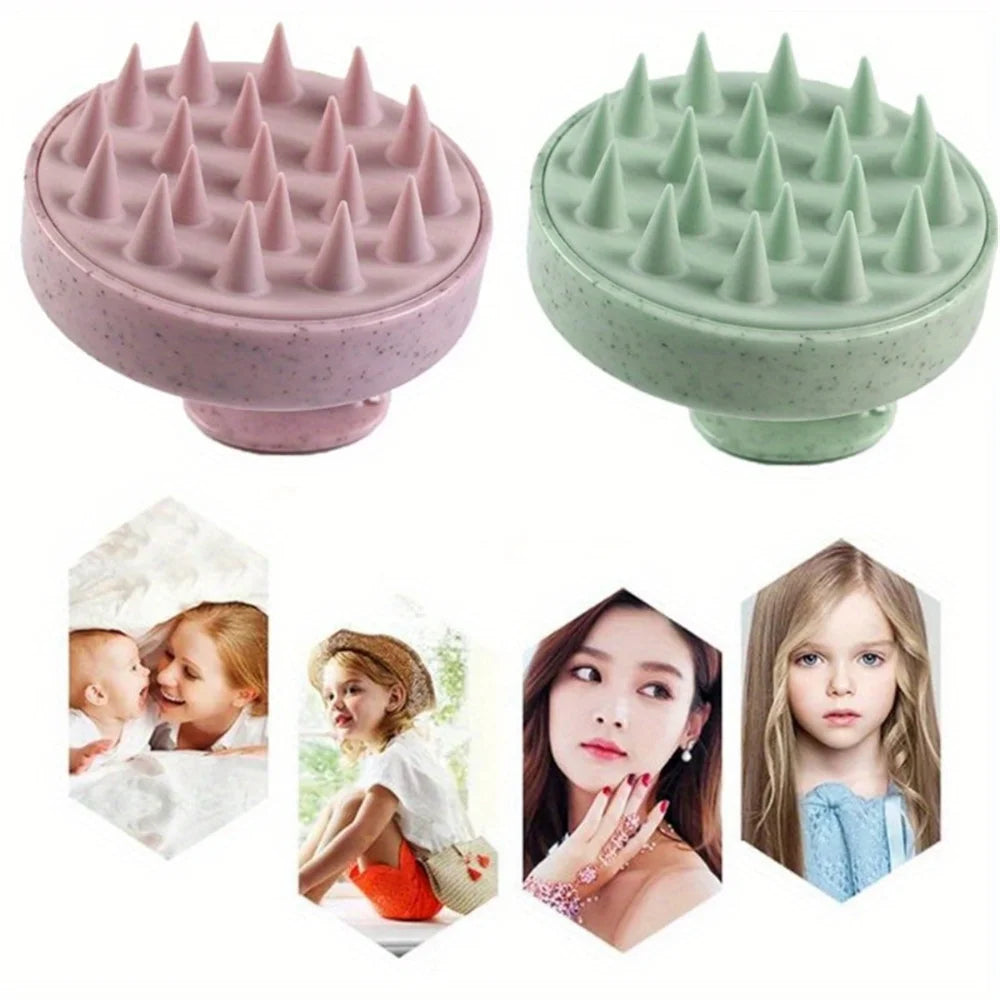 Zaarafy™ Silicone Shampoo Scalp Massage Brush – Deep Cleansing, Hair Washing Comb