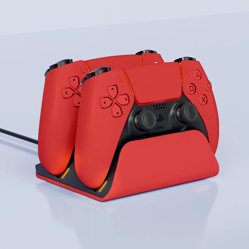 Zaarafy™ PS5 Dual Controller Fast Charging Dock – Wireless Gamepad Charger Stand