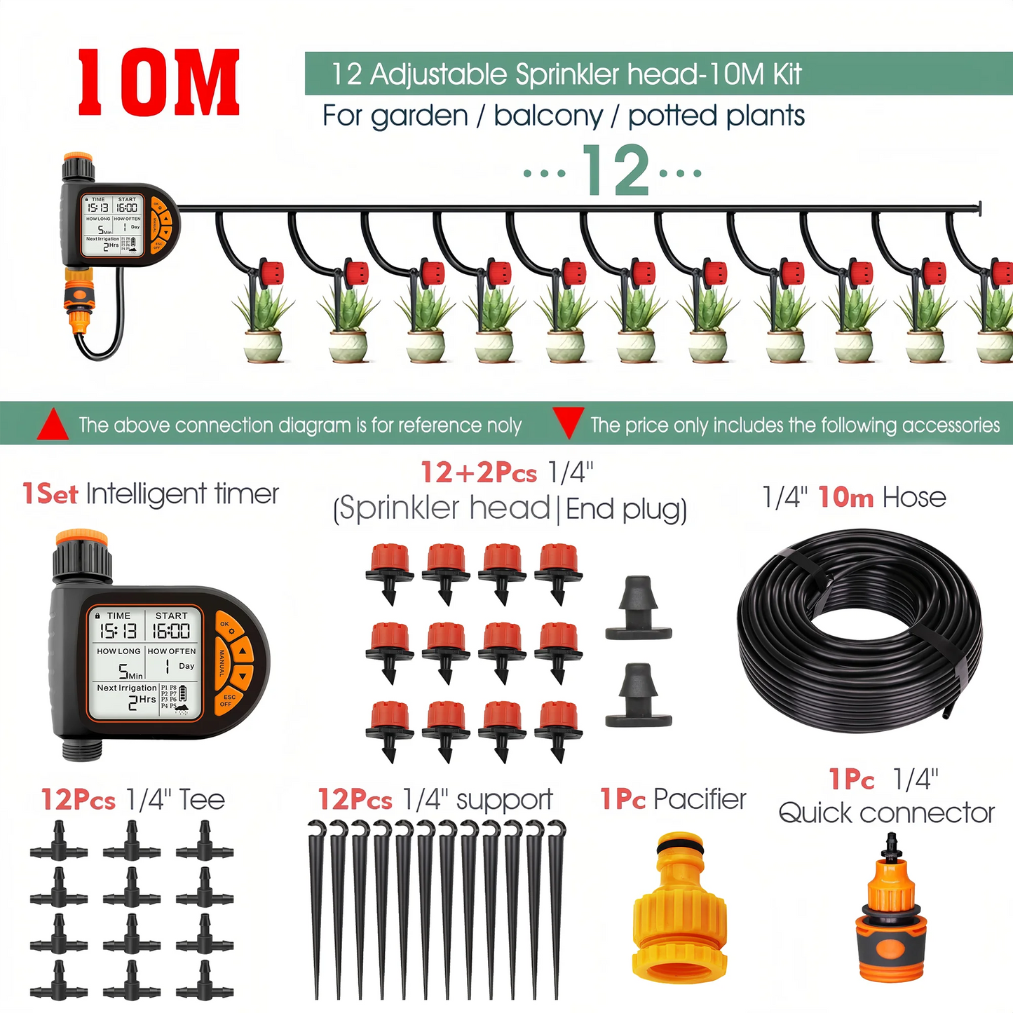 Zaarafy™ Smart Garden Irrigation Timer Set (IPX5 Waterproof)