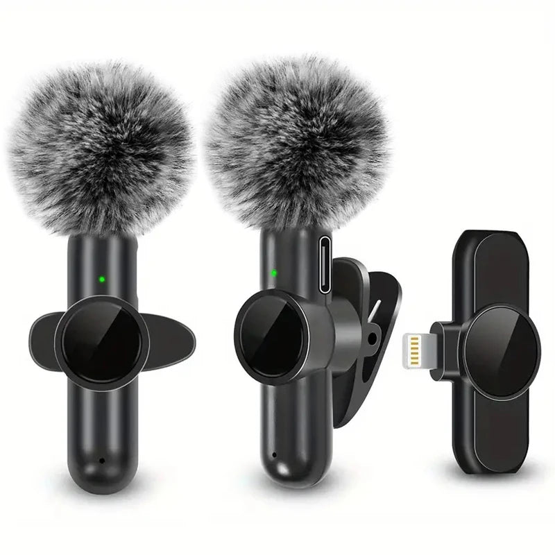 Zaarafy™ Wireless Lavalier Microphone – Mini Clip-On Mic for iPhone, Android & Live Recording