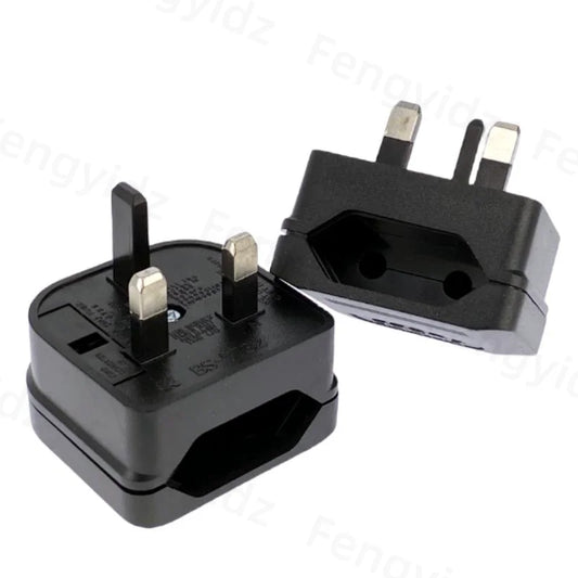 Zaarafy™ EU to UK Travel Plug Adapter – 2 Pin to 3 Pin, 2200W, CE Certified