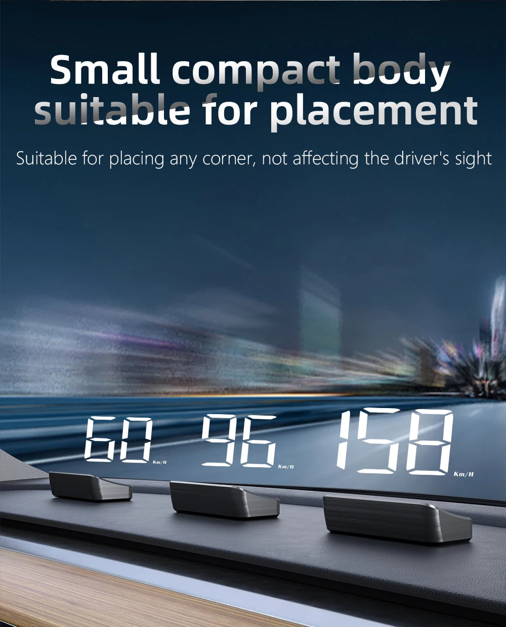 Zaarafy™ HD Car Head-Up Display M2 – GPS Speedometer, KM/H Digital HUD Windshield Projector