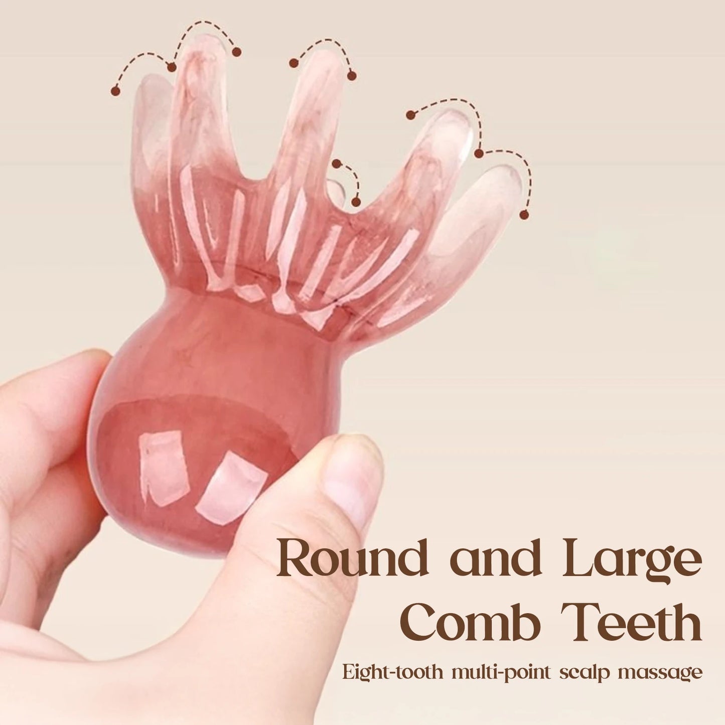 Zaarafy™ Octopus Head Acupressure Massager – Portable SPA Gua Sha Scalp Tool