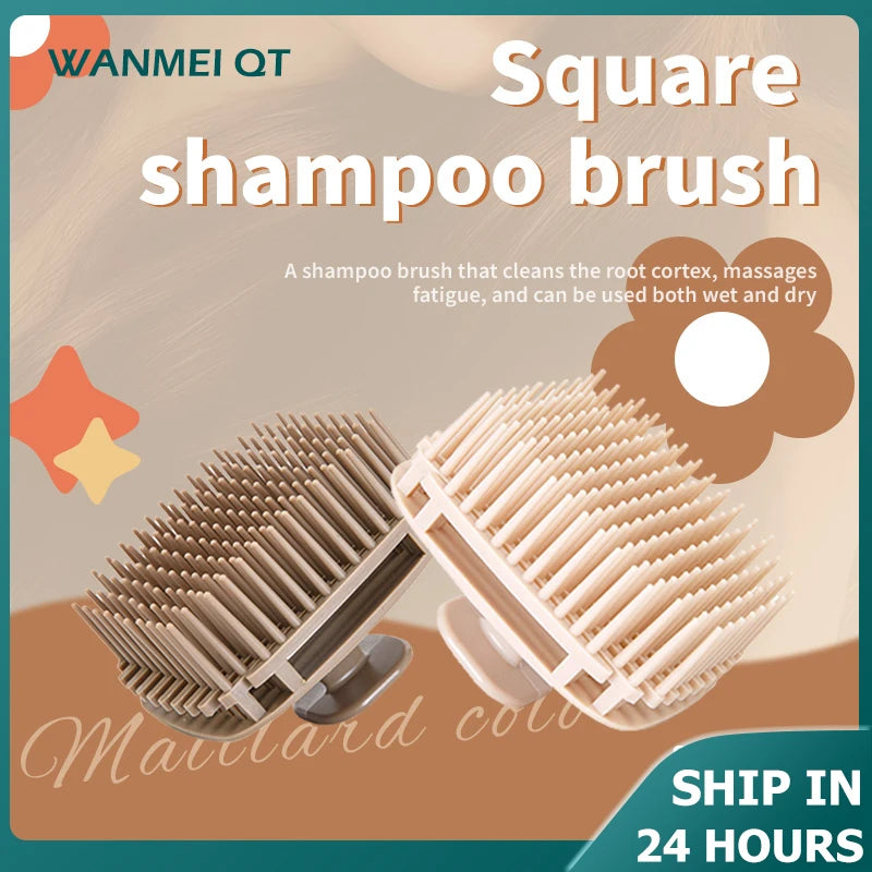 Zaarafy™ Silicone Scalp Massage Shampoo Brush – Deep Clean Hair Washing Tool