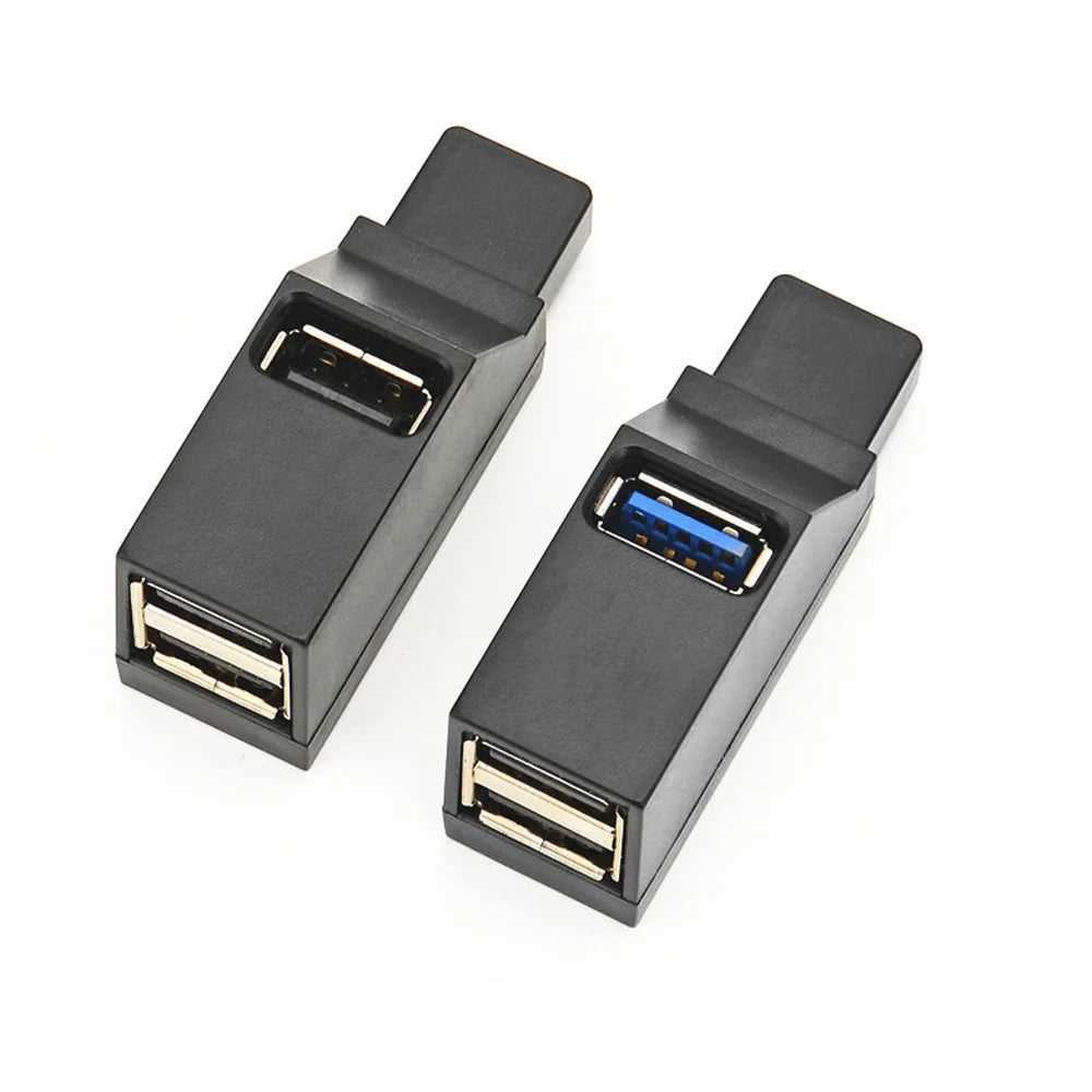 Zaarafy™ USB 3.0 Hub Mini Splitter – 1 to 3 Port High Speed Adapter for PC & Laptop