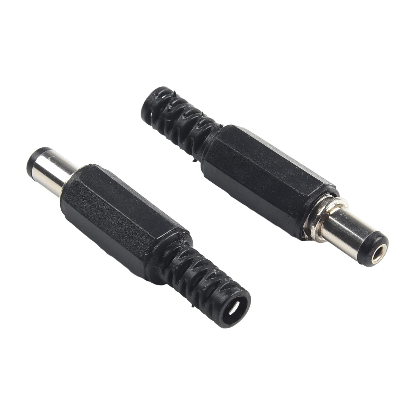 Zaarafy™ DC Power Connector Set – 5 Pairs 2.1mm x 5.5mm Male & Female Jack, 12V Panel Mount