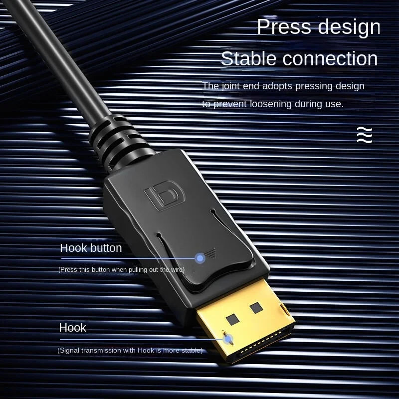 Zaarafy™ DisplayPort to HDMI Cable 4K – 1.8M DP to HD Adapter Male to Female for Monitor & Projector