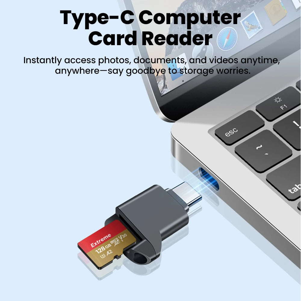 Zaarafy™ Mini Type-C TF Card Reader for iPhone 16/17 & Android