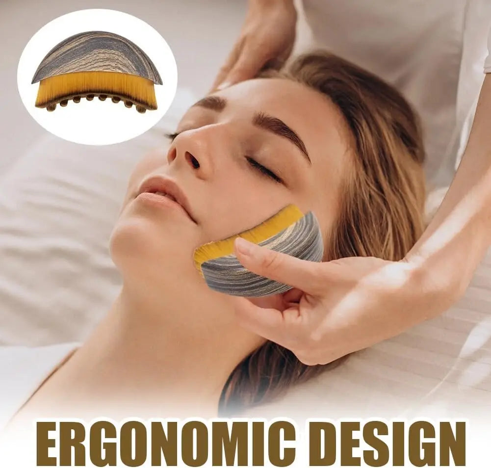Zaarafy™ Lymphatic Contour Face Brush – Drainage Massage, Reduce Puffiness, Skin Sculpting