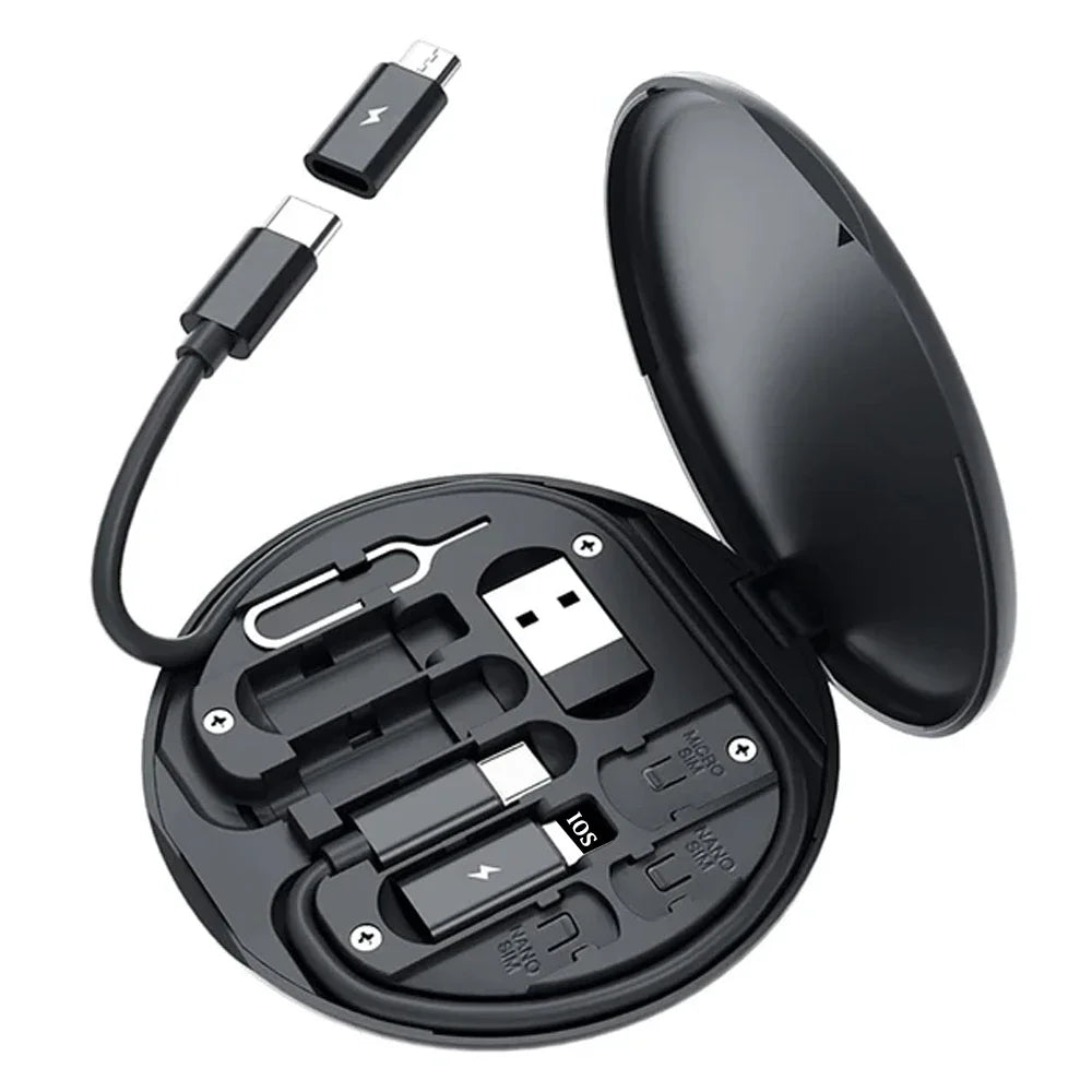 Zaarafy™ Multi USB-C Cable Adapter Kit – 60W USB-C to Lightning, Micro, Type-C Conversion Set